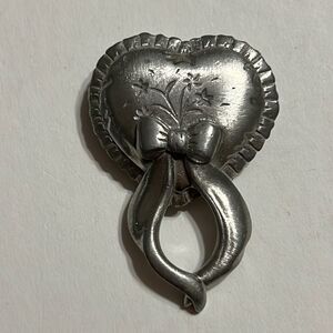 Adorable Vintage Pewter Brooch Marked "LCD" - Excellent Vintage Condition
